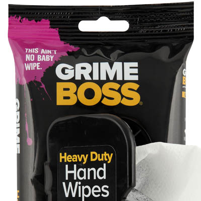 Grime Boss Heavy Duty Wipes W/ Citrus Scent - 60 Pack
